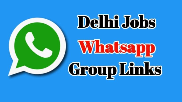 delhi job whatsapp group link