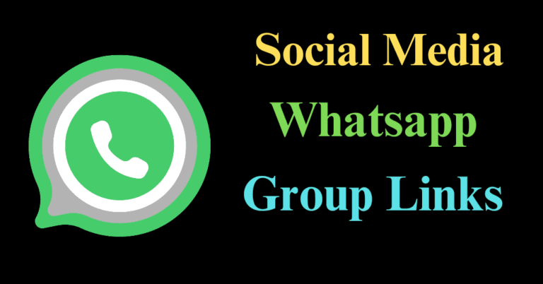 Social media whatsapp group link