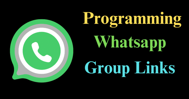 computer programming whatsapp group links